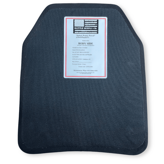 Single black SRT plate - ultra light weight armor