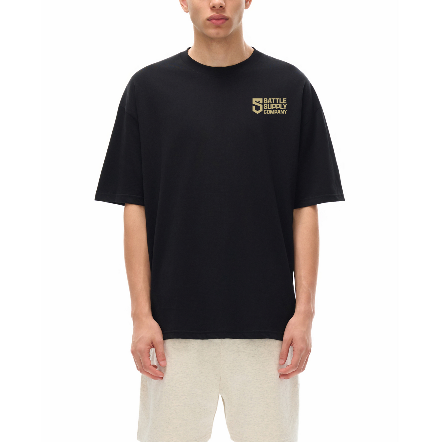 BSC Eagle 1 | Oversized Drop Shoulder T-Shirt | Black