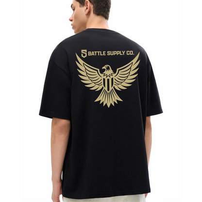 BSC Eagle 1 | Oversized Drop Shoulder T-Shirt | Black