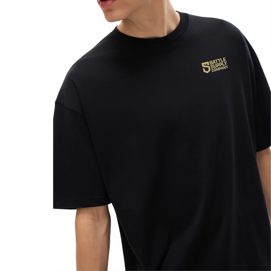 BSC Eagle 1 | Oversized Drop Shoulder T-Shirt | Black