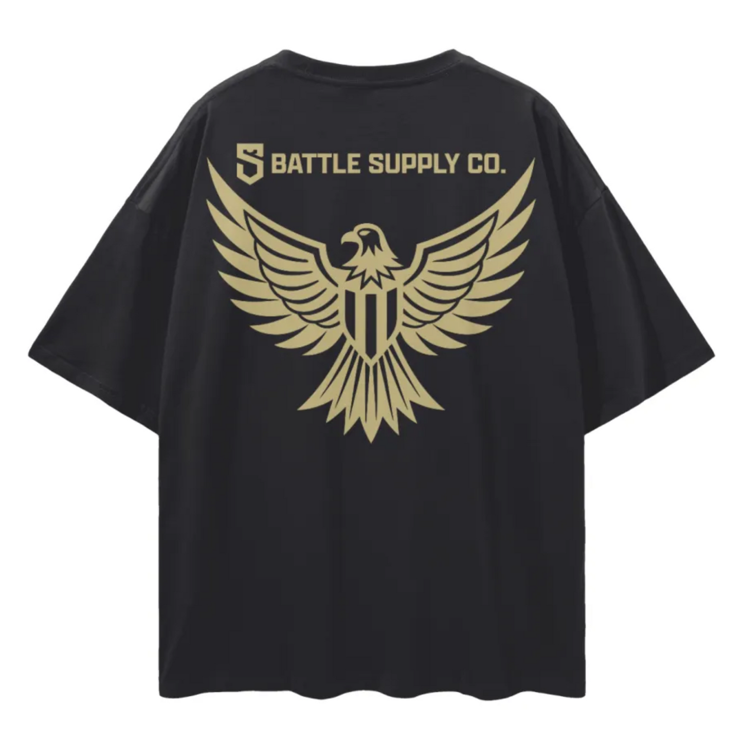 BSC Eagle 1 | Oversized Drop Shoulder T-Shirt | Black