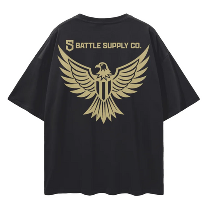 BSC Eagle 1 | Oversized Drop Shoulder T-Shirt | Black